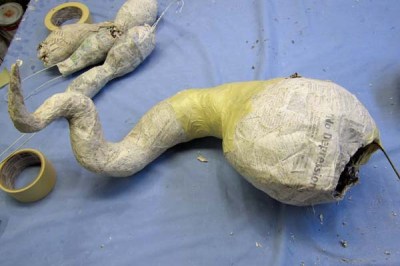 Year of the Paper Mache dragon- Assembly