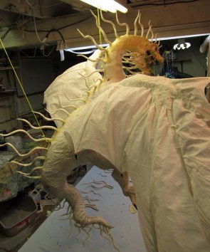 Year of the Paper Mache dragon-more spines on back