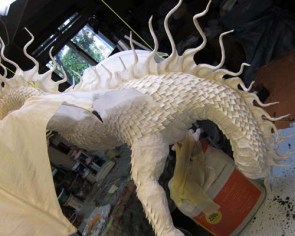 Year of the Paper Mache dragon-scales 2