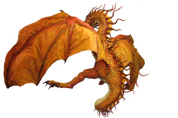 Year of the Paper Mache dragon-back