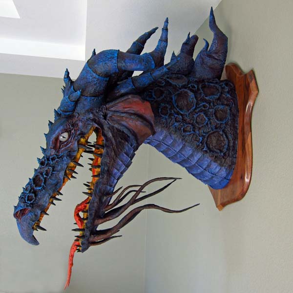 paper mache Son of Malecifient - lights off