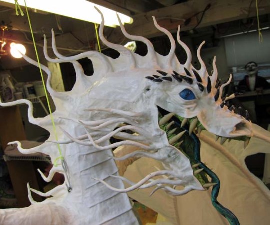 Year of the Paper Mache dragon-face done