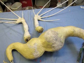 Year of the Paper Mache dragon-wings 3