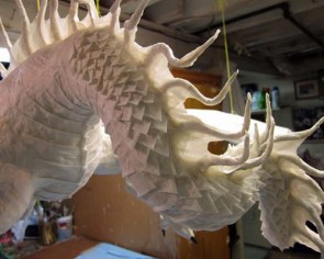 Year of the Paper Mache dragon-scales 1