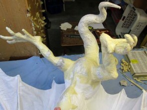 Year of the Paper Mache dragon-legs