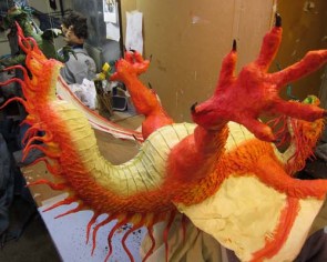 Year of the Paper Mache dragon-paint 2