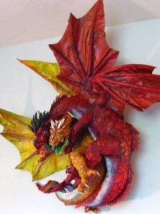 Paper Mache "Double Dragon"