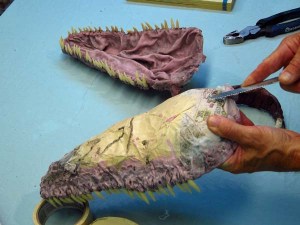 Paper Mache Drogon-insert tongue