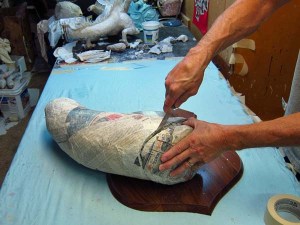 Paper Mache Drogon-neck