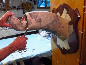 Paper Mache Drogon-check neck