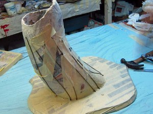 Paper Mache Drogon-add clothes hangers