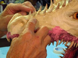 paper mache drogon- add really small horns