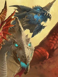 Paper Mache Tiamat Dragon - Blue wallpaper2