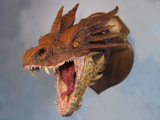 Paper Mache Smaug -front
