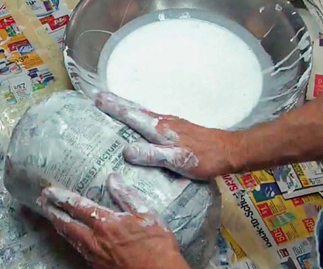 make paper mache neck and head