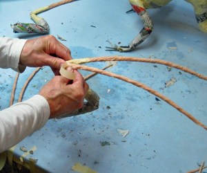  paper mache cat dragon 21