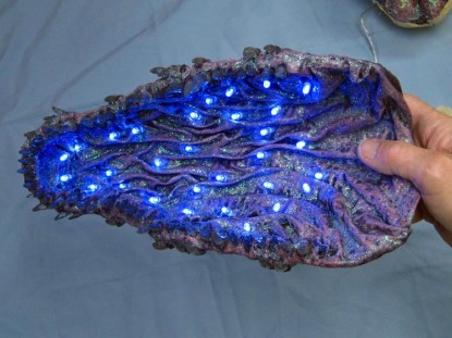 paper mache jaws with lights 