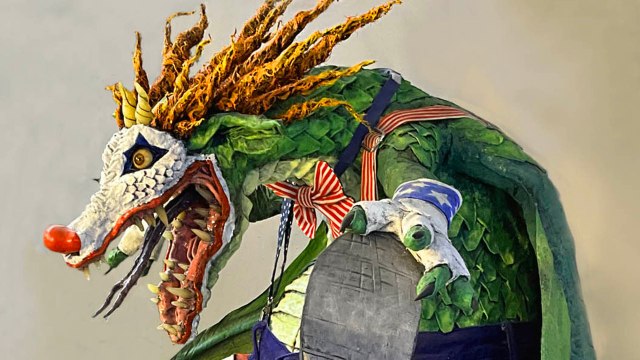 Ronald McDragon -paper mache